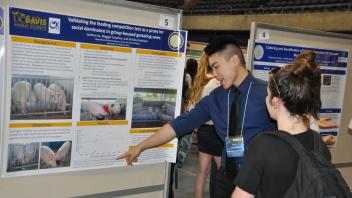 A few of our undergraduate students and their posters at the Undergraduate Research Conference 