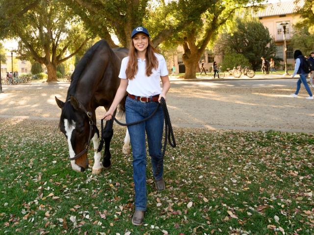 Student with Horse