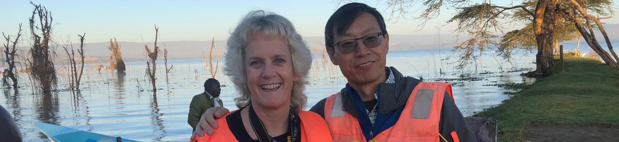 Dr. Van Eenennaam and Dr. Zhou in Kenya
