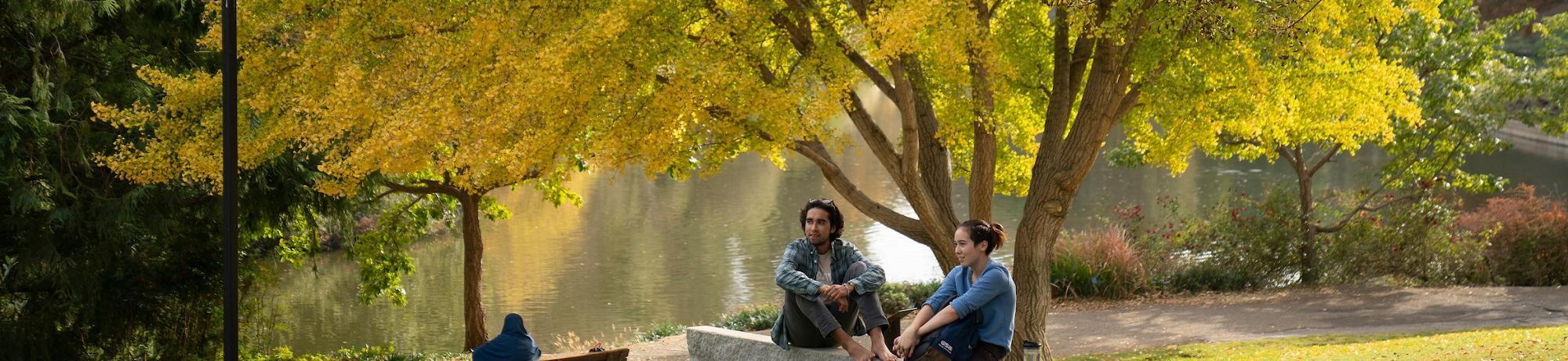 Students at the Arboretum